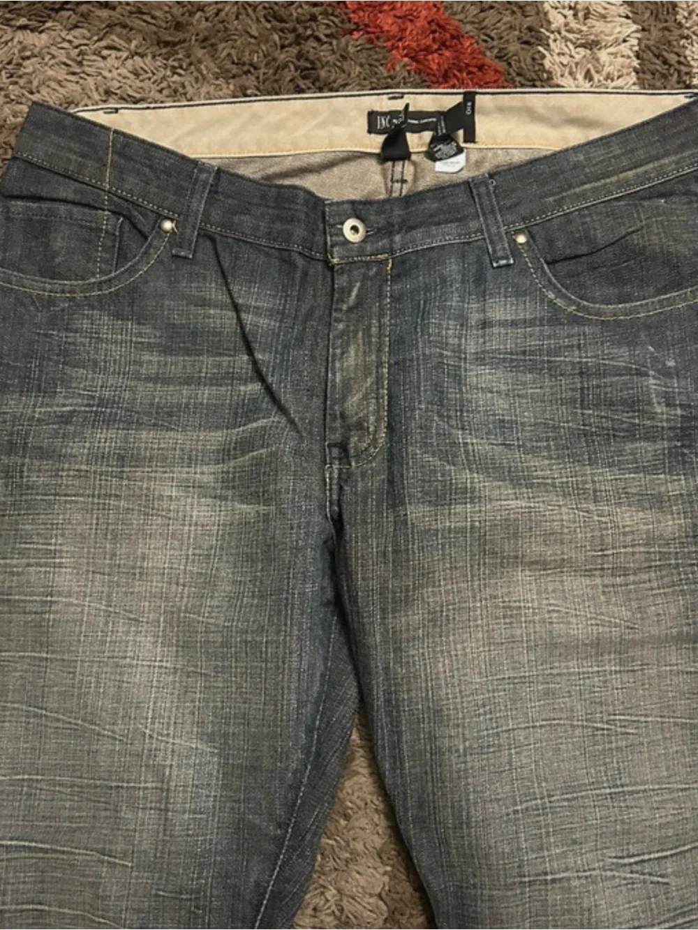 I-N-C International concepts men's y2k distressed grunge jeans size 38x32